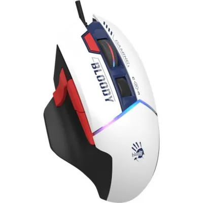 Миша ігрова Bloody W95 Ultra, колір біло-чорний - мініатюра 2