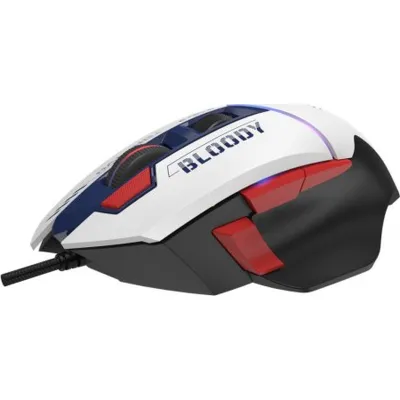 Миша ігрова Bloody W95 Ultra, колір біло-чорний - мініатюра 4