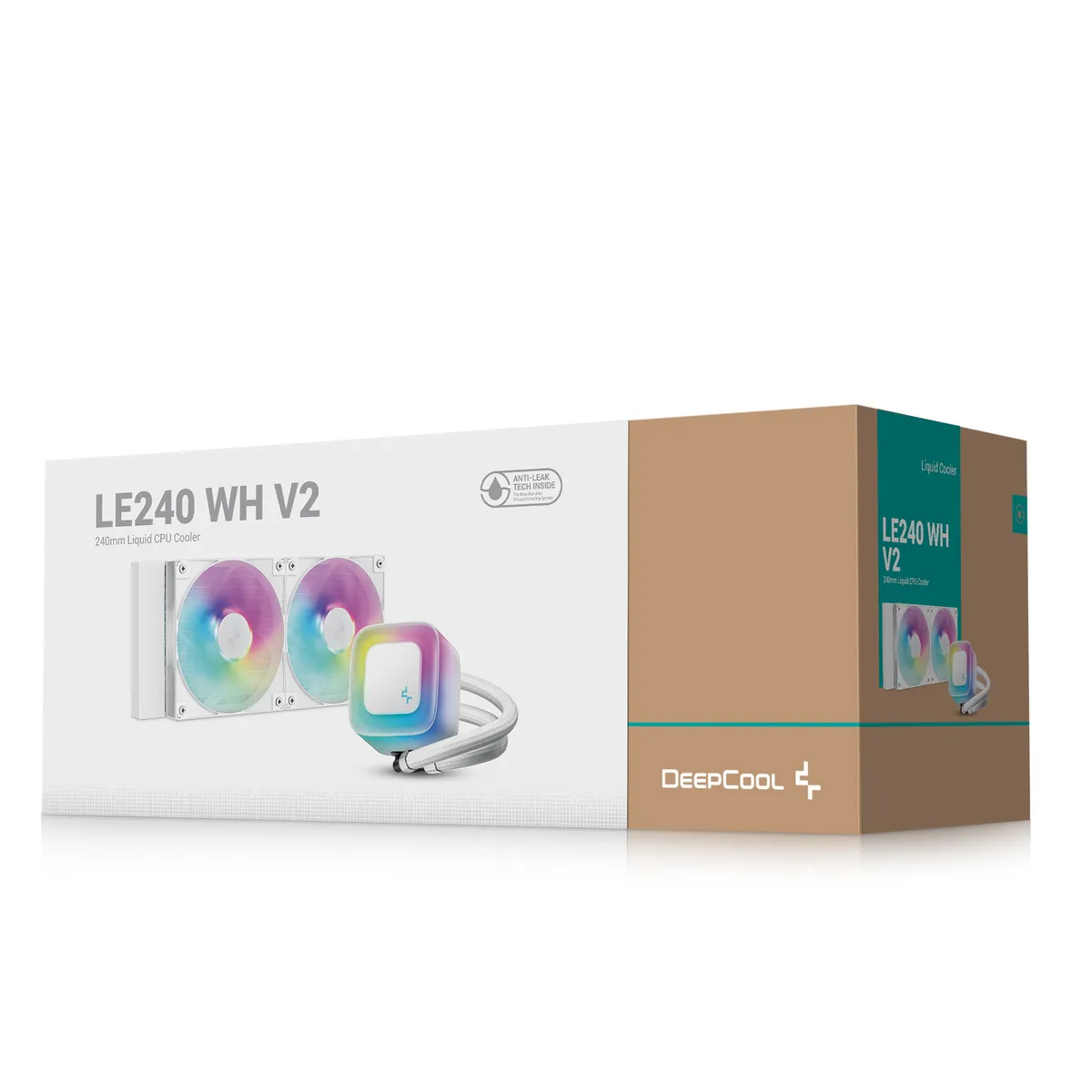 Система водяного охолодження DeepCool LE240 WH V2 (R-LE240-WHAMMN-G-2) - мініатюра 2