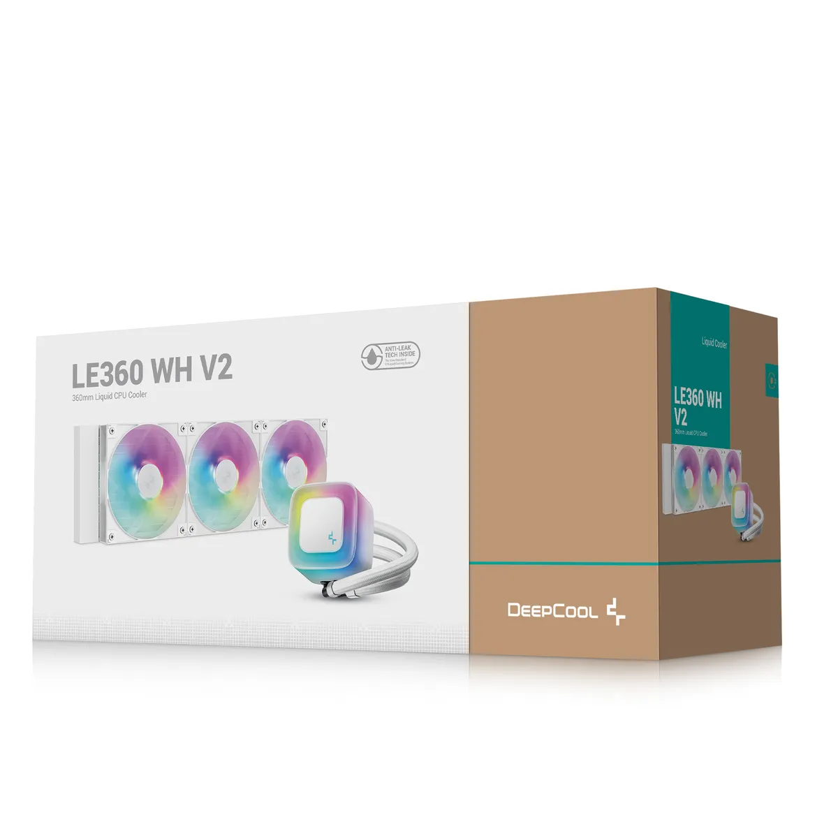 Система водяного охолодження DeepCool LE360 WH V2 (R-LE360-WHAMMN-G-2) - мініатюра 2