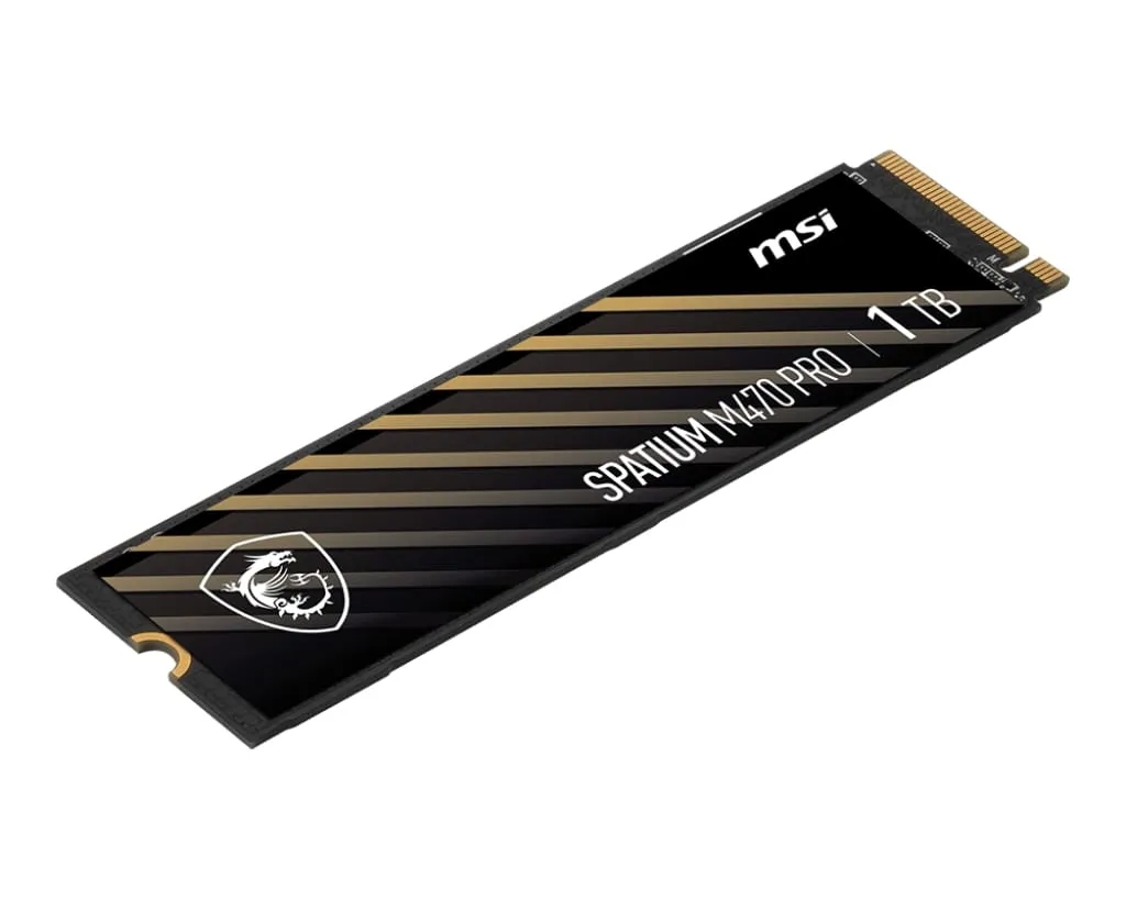 Накопичувач SSD 1TB MSI Spatium M470 Pro M.2 2280 PCIe 4.0 x4 NVMe 3D NAND TLC (S78-440L0J0-P83) - мініатюра 3