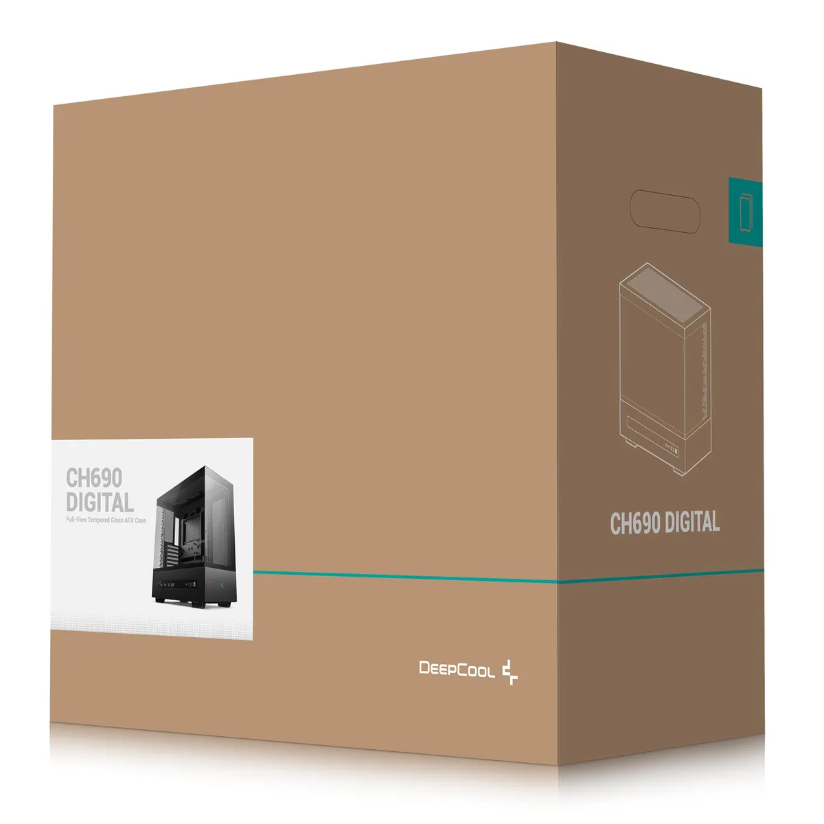 Корпус DeepCool CH690 Digital Black (R-CH690-BKNNA0D-G-1) без БЖ - мініатюра 6