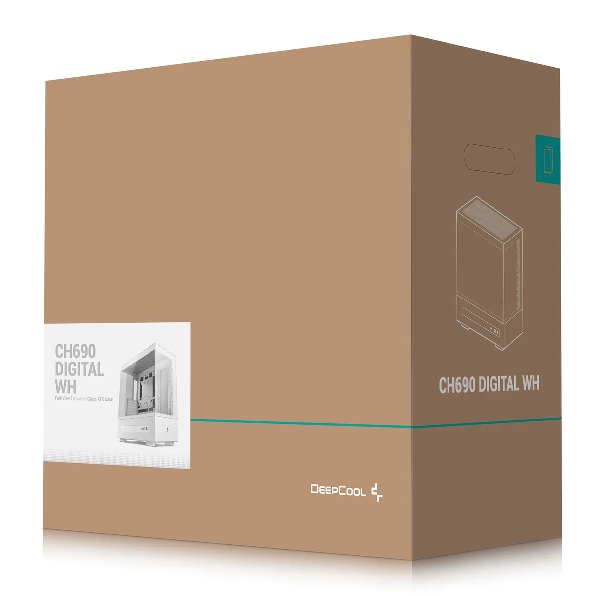 Корпус DeepCool CH690 Digital White (R-CH690-WHNNA0D-G-1) без БЖ - мініатюра 12