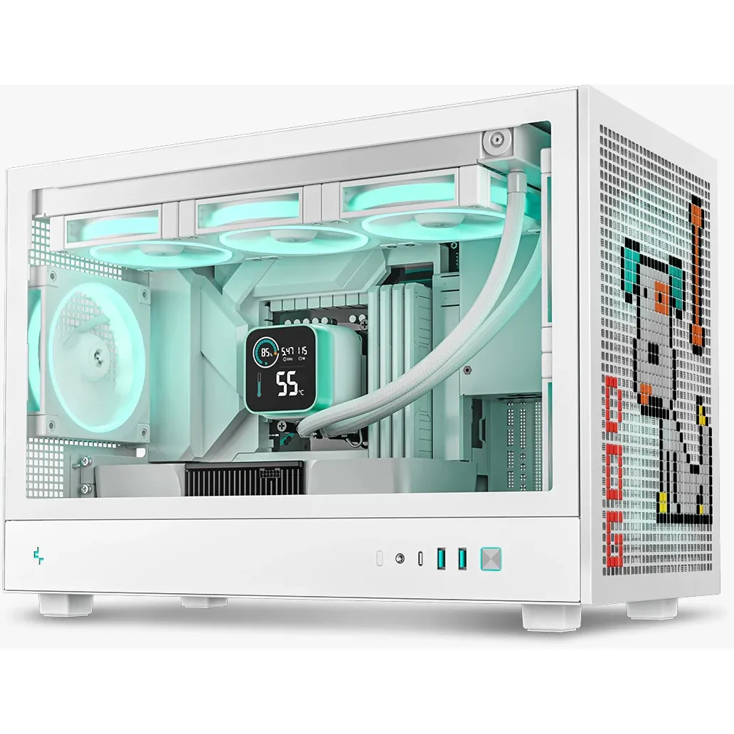 Корпус DeepCool CH260 White (R-CH260-WHNGM0-G-1) без БЖ - мініатюра 5