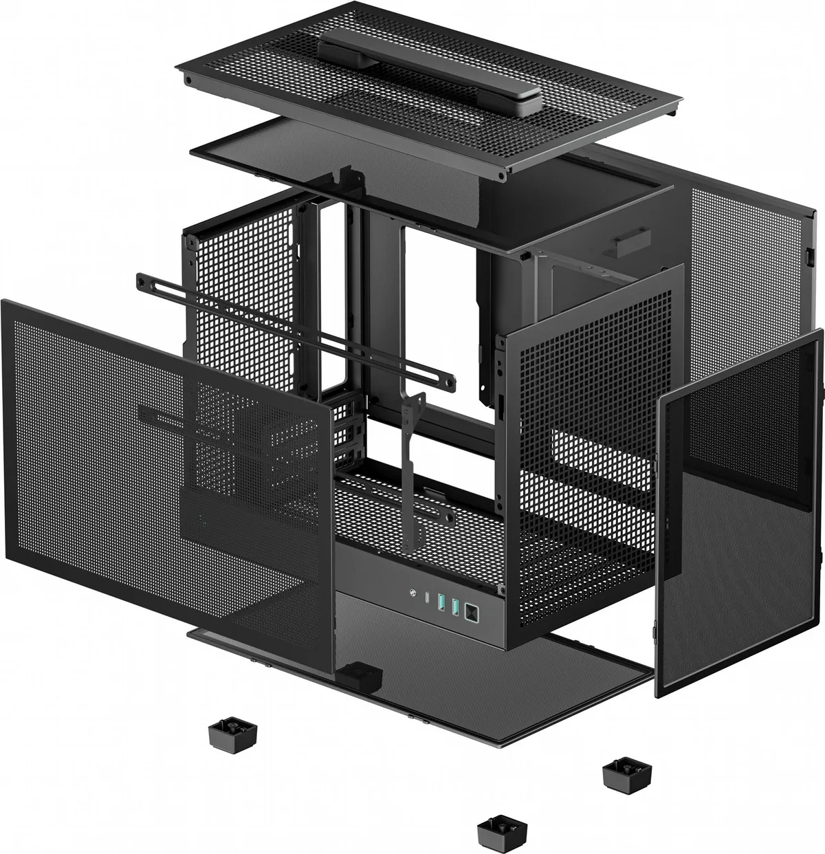Корпус DeepCool CH160 Mesh Black (R-CH160-BKNMI0-G-1) без БЖ - мініатюра 3