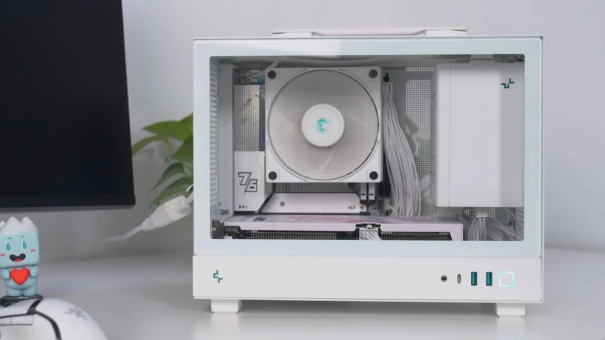 Корпус DeepCool CH160 Mesh White (R-CH160-WHNMI0-G-1) без БЖ - мініатюра 16