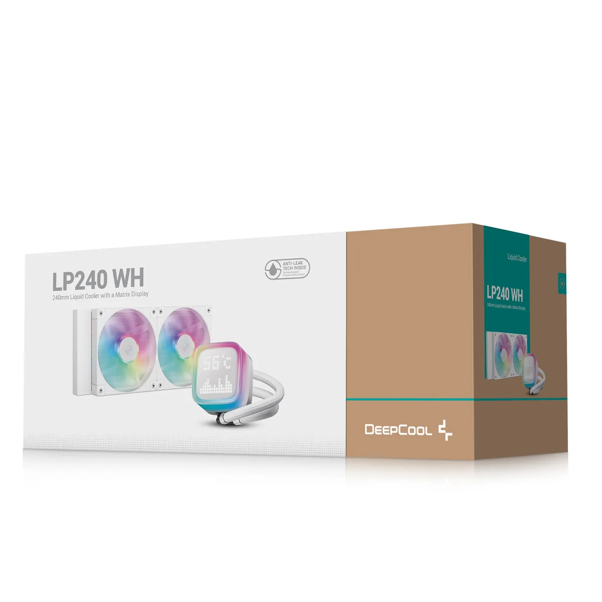 Система водяного охолодження DeepCool LP240 ARGB White (R-LP240-WHMSMC-G-1) - мініатюра 2