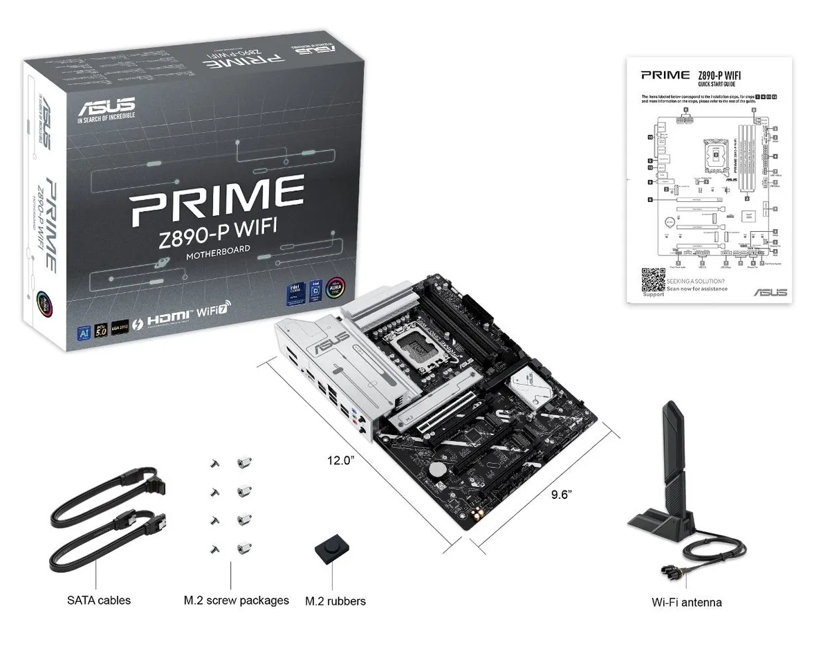 Материнська плата Asus Prime Z890-P WiFi Socket 1851 - мініатюра 9