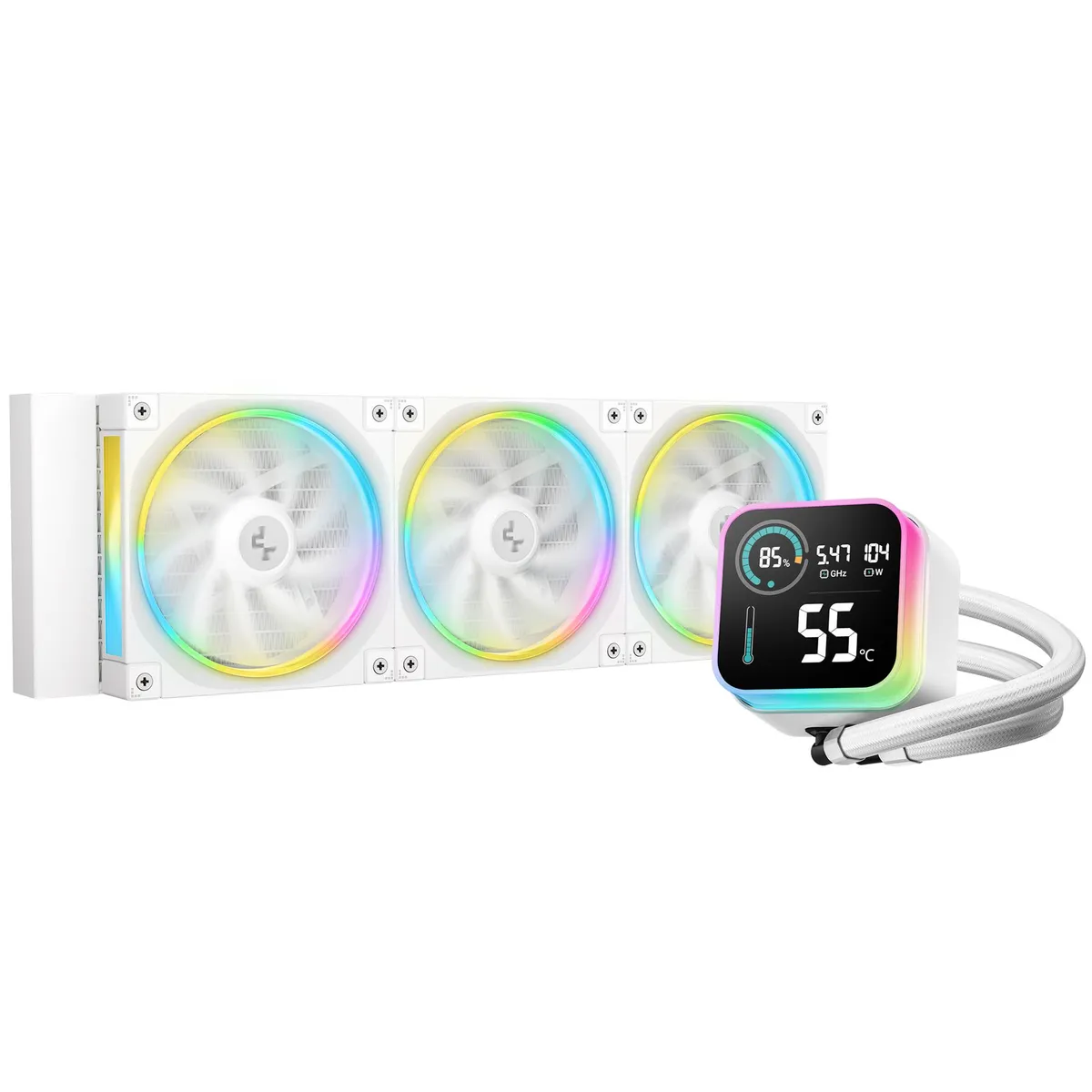 Система водяного охолодження DeepCool LQ360 White (R-LQ360-WHDSMC-G-1) - зображення 1