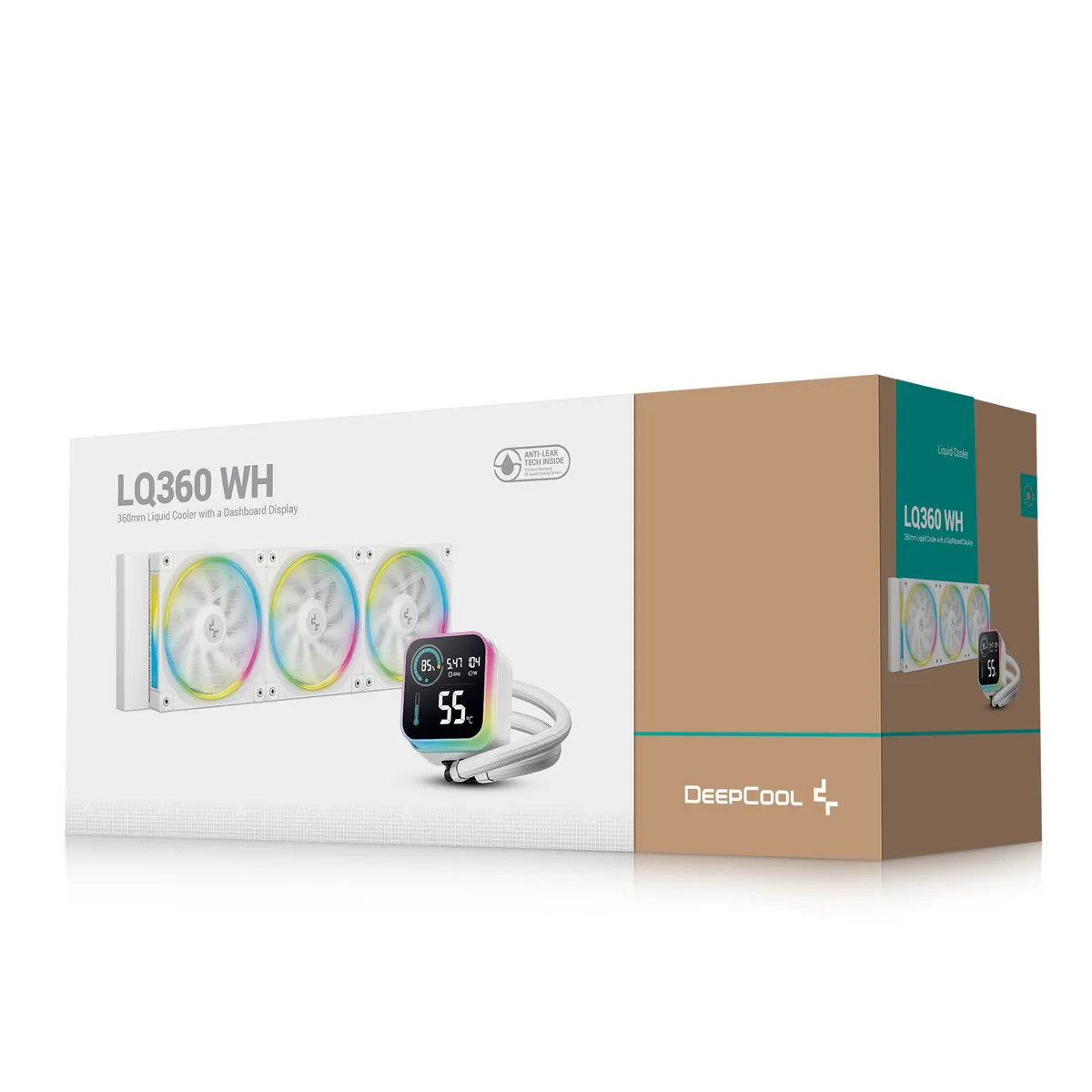 Система водяного охолодження DeepCool LQ360 White (R-LQ360-WHDSMC-G-1) - мініатюра 2