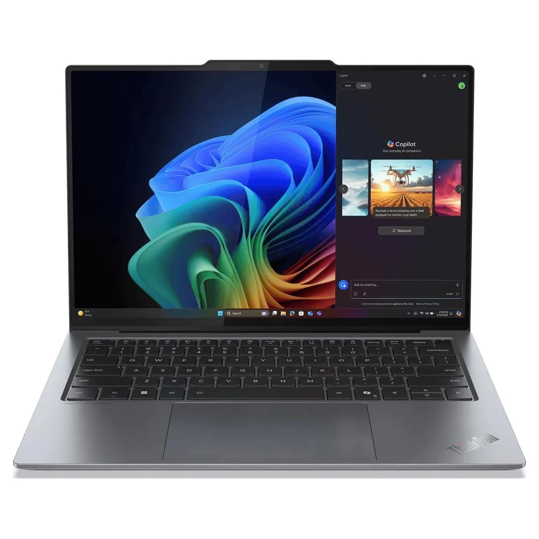 Ноутбук Lenovo ThinkPad X9-14 Gen 1 (21QA001MRA) Grey - мініатюра 11
