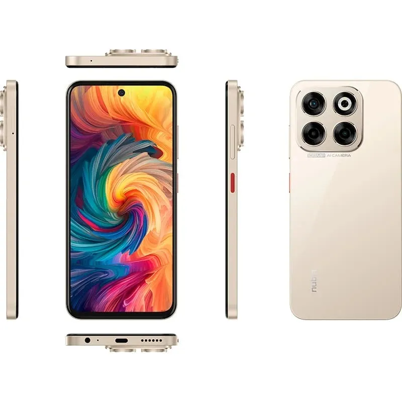 Смартфон ZTE Nubia V70 8/256GB Gold - мініатюра 3