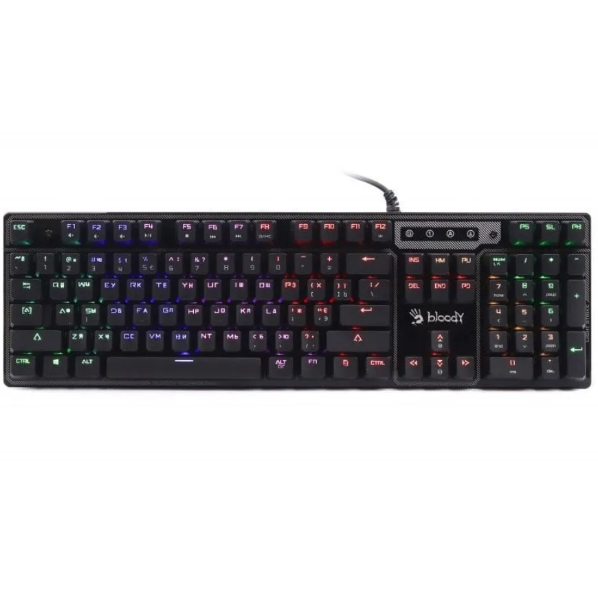 Клавіатура A4Tech B750N Bloody Black - зображення 1