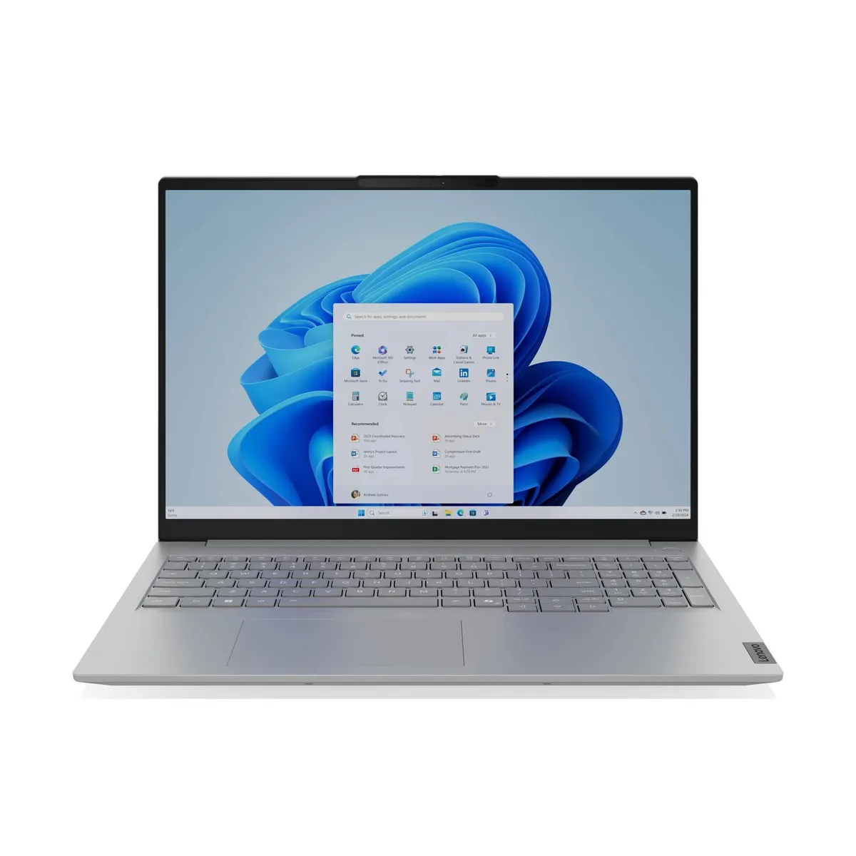 Ноутбук Lenovo ThinkBook 16 G8 IRL (21SH00ALRA) Arctic Grey - зображення 1