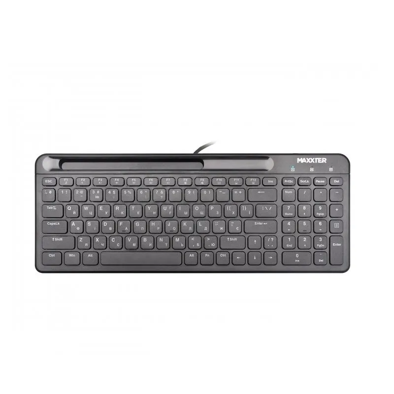 Клавiатура Maxxter KB-01B-UA Black - зображення 1
