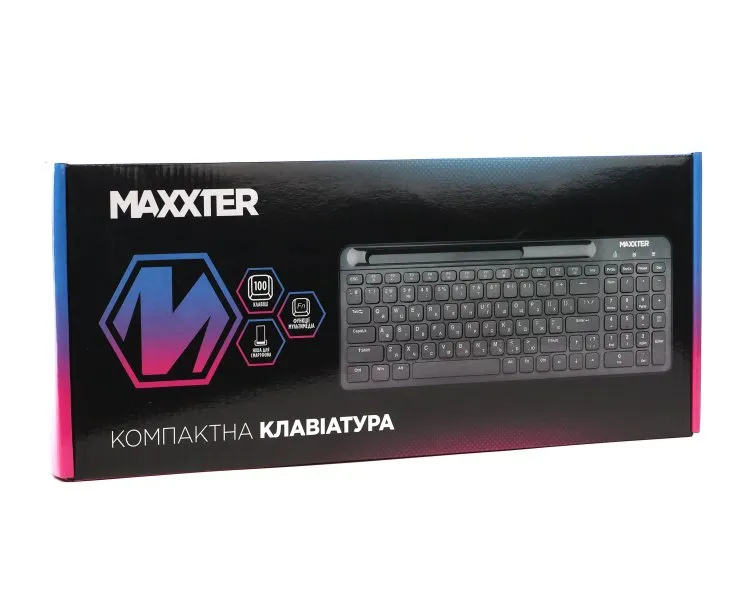Клавiатура Maxxter KB-01B-UA Black - мініатюра 4