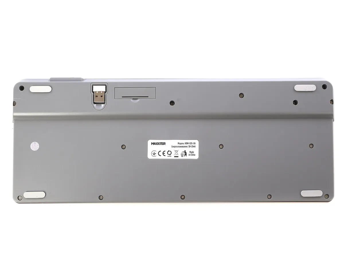 Клавiатура бездротова Maxxter KBW-02G-UA - мініатюра 5