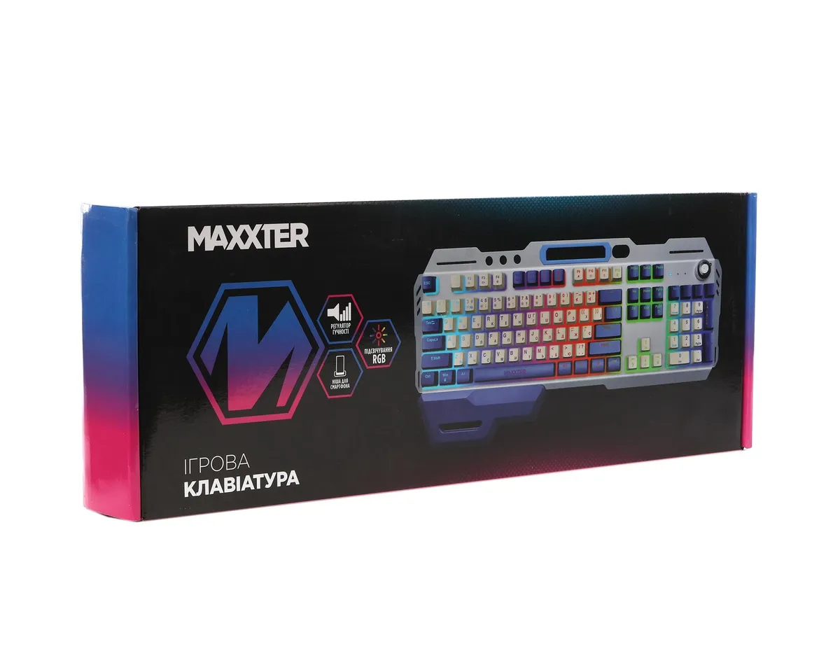 Клавiатура Maxxter KBG-RGB-01-UA - мініатюра 8