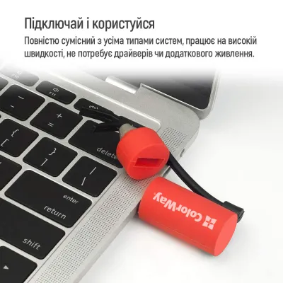 Флеш накопичувач USB 32Gb ColorWay "Fire Extinguisher", Red, USB 3.0 (CW-USBFE32) - мініатюра 3