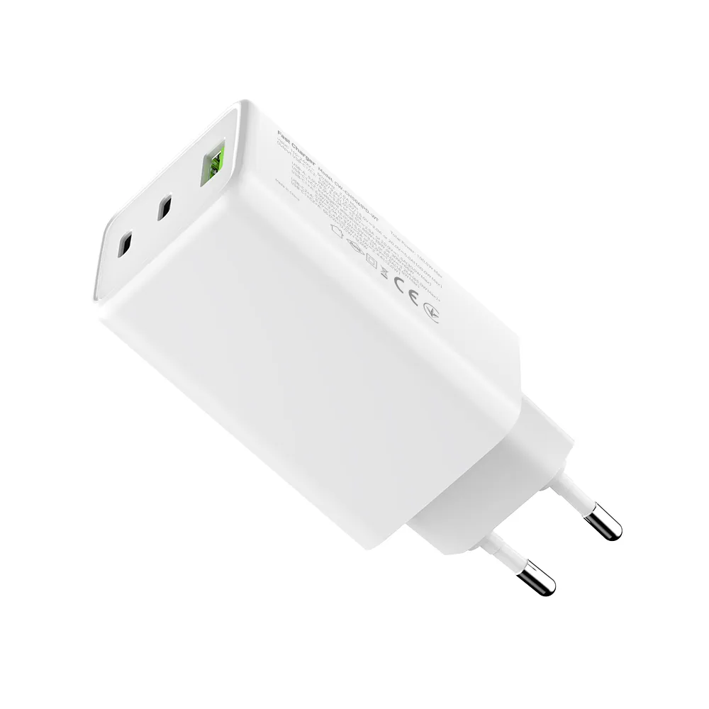 Мережевий зарядний пристрій ColorWay GaN Mini 100W PD Port PPS USB (USB-2C1A) White (CW-CHS061PD-WT) - мініатюра 5