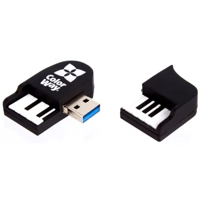 Флеш накопичувач USB 32Gb ColorWay "Piano", Black, USB 3.0 (CW-USBPO32) - мініатюра 7