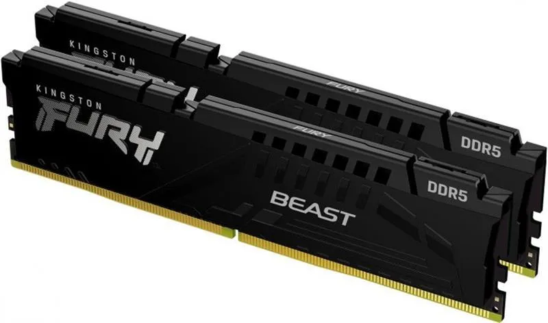 Модуль пам`яті DDR5 2x16GB/6000 Kingston Fury Beast Black (KF560C30BBEK2-32) - мініатюра 2