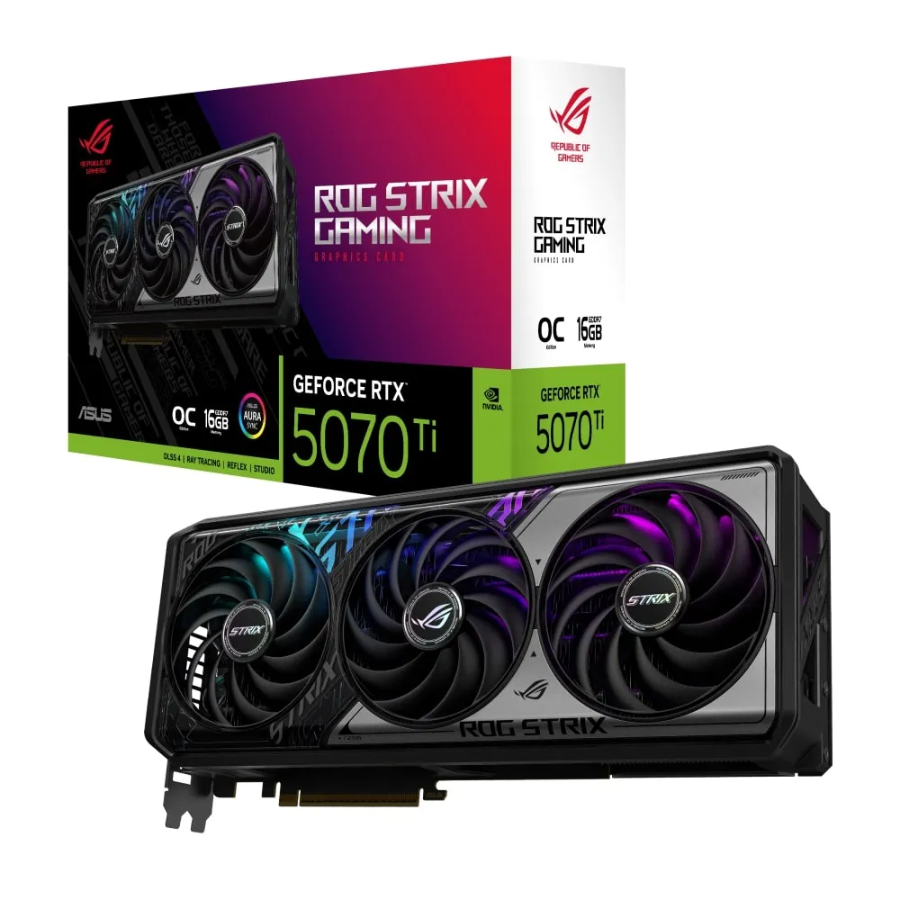 Відеокарта GF RTX 5070 Ti 16GB GDDR7 ROG Strix Gaming OC Asus (ROG-STRIX-RTX5070TI-O16G-GAMING) - зображення 1