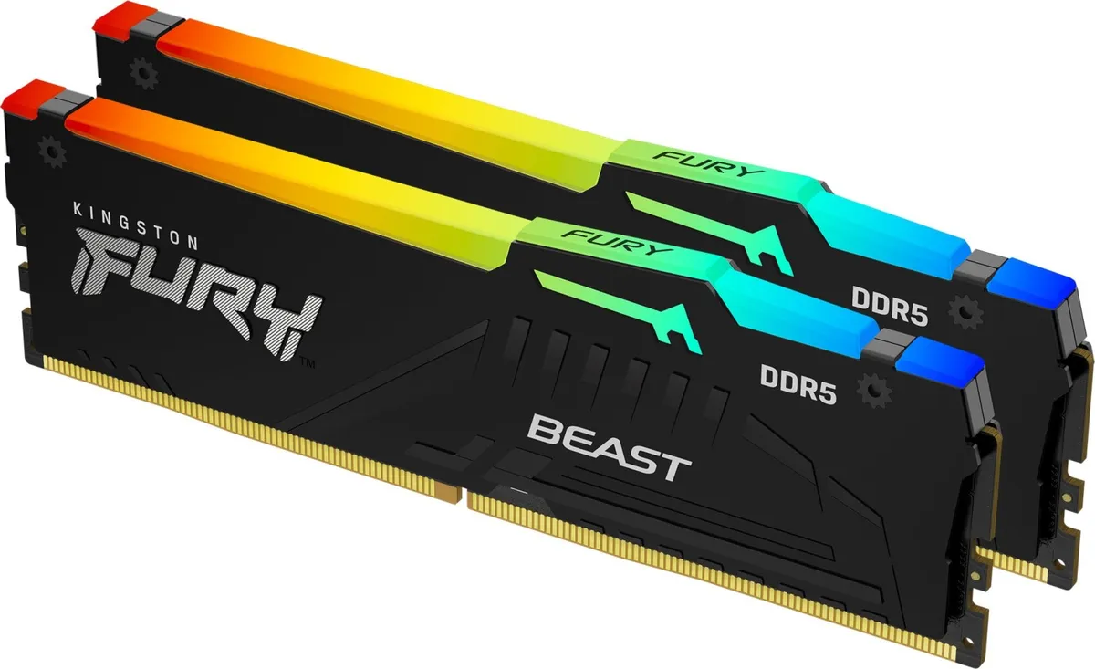 Модуль пам`яті DDR5 32GB/5600 Kingston Fury Beast RGB Black (KF556C36BBE2A-32) - мініатюра 4
