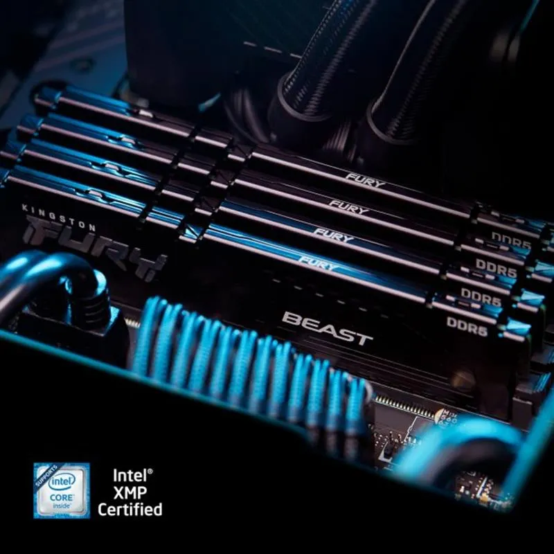 Модуль пам`яті DDR5 2x32GB/5600 Kingston Fury Beast Black (KF556C36BBE2K2-64) - мініатюра 9