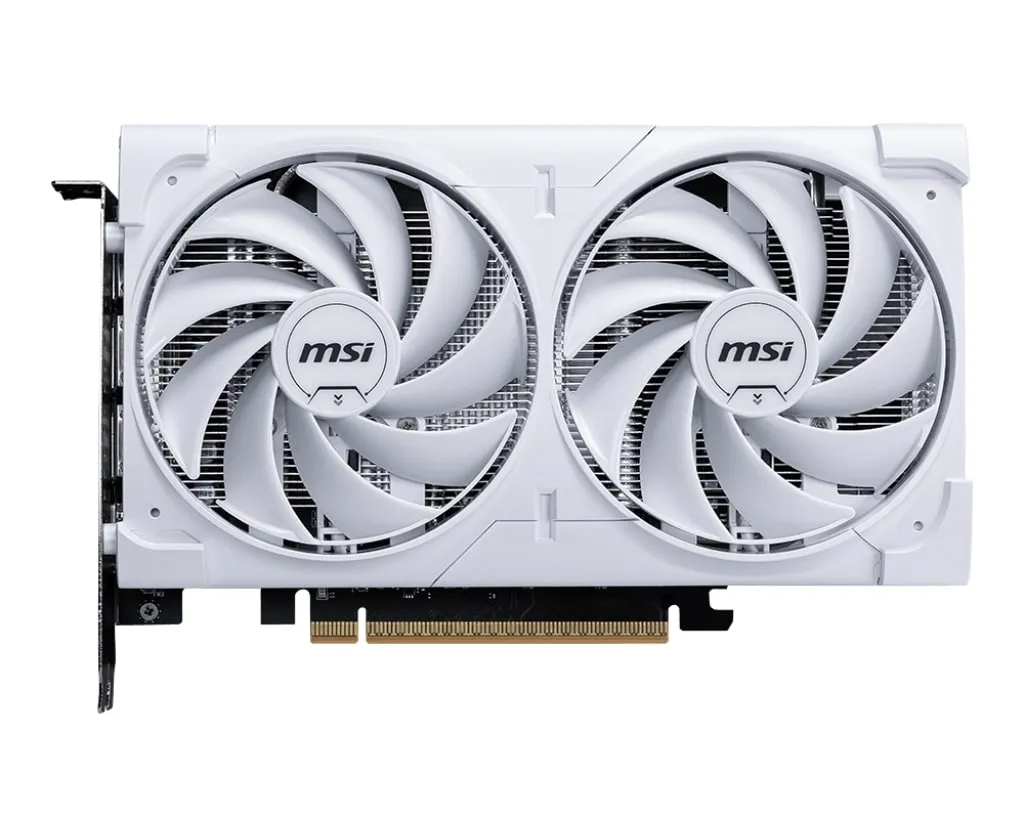 Відеокарта GF RTX 5060 8GB GDDR7 Ventus 2X OC White MSI (GeForce RTX 5060 8G VENTUS 2X OC WHITE) - зображення 1