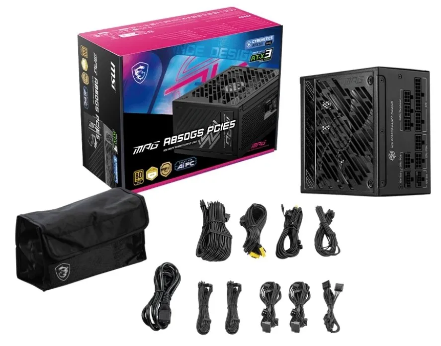 Блок живлення MSI MPG A850GS PCIE5 850W - мініатюра 6