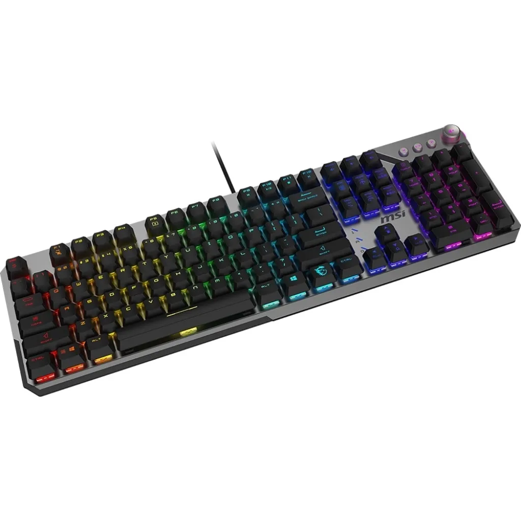 Клавіатура MSI Strike 600 Silent UA 104key Gray (S11-04UA225-CLA) - мініатюра 3