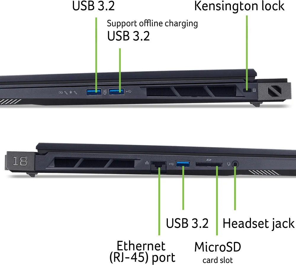 Ноутбук Acer Predator Helios 18 PH18-73-92ES (NH.QVYEU.008) Abyssal Black - мініатюра 12