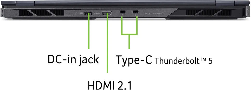 Ноутбук Acer Predator Helios 18 PH18-73-92ES (NH.QVYEU.008) Abyssal Black - мініатюра 13