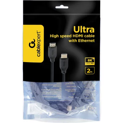 Кабель мультимедійний HDMI to HDMI 2.0m V.2.1 Cablexpert (CC-HDMI8K-2M) - мініатюра 3