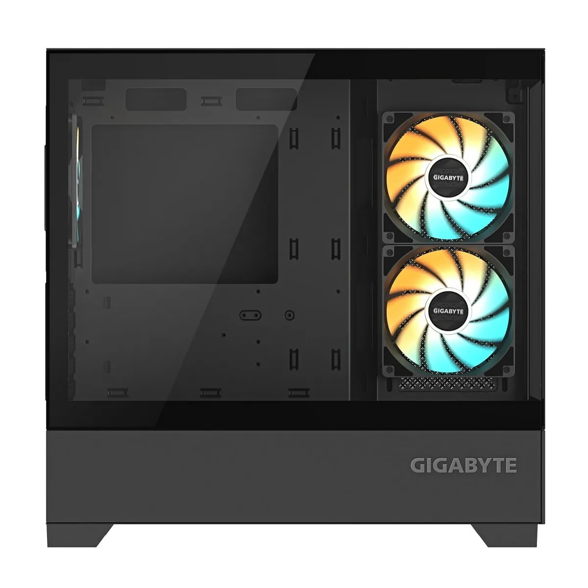 Корпус Gigabyte C201 Panoramic Tempered Glass Black без БЖ (GB-C201P) - мініатюра 4