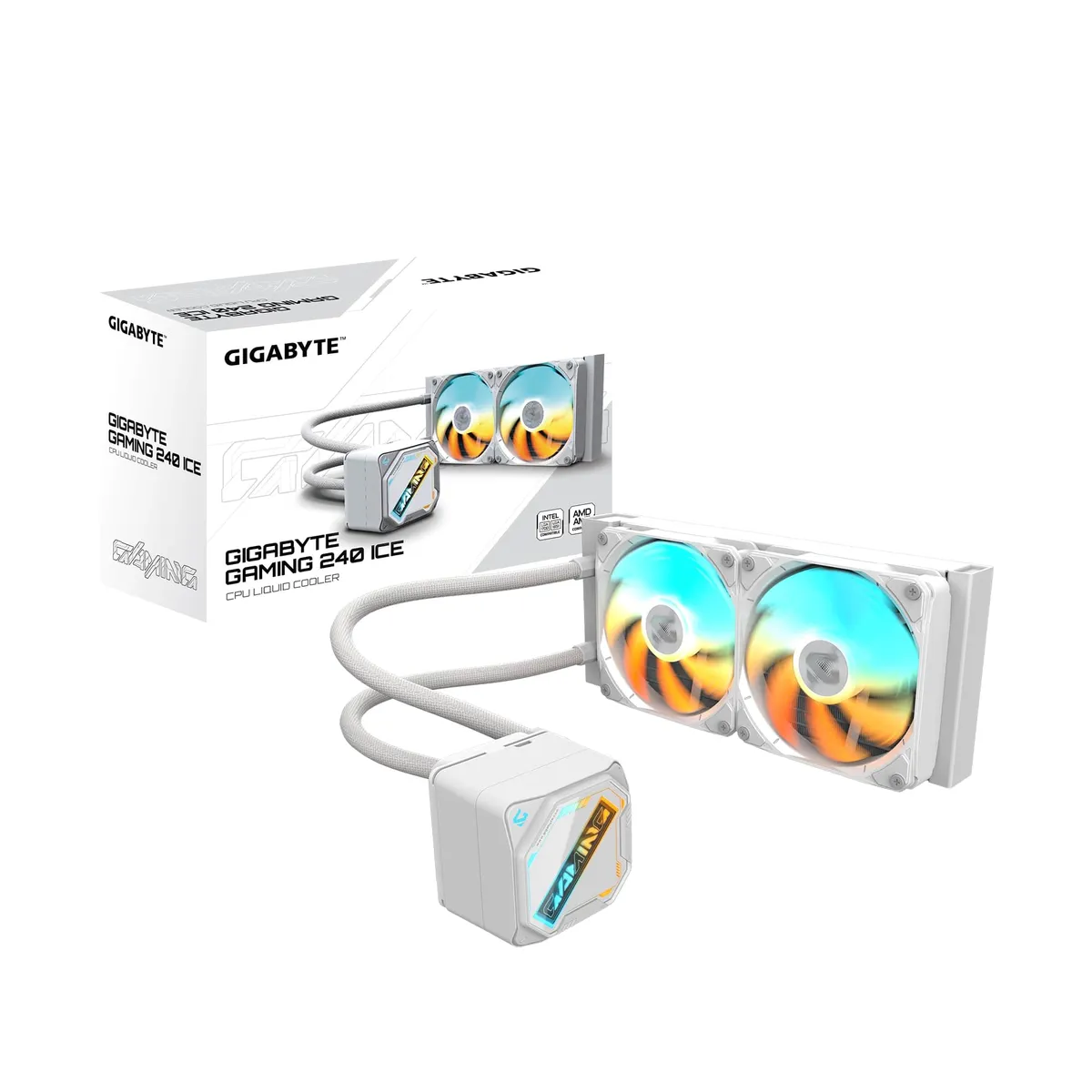 Система водяного охолодження Gigabyte Gaming 240 Ice - мініатюра 2