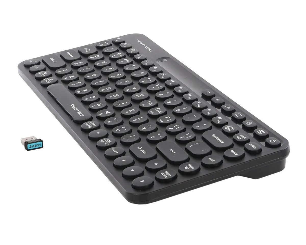 Клавіатура бездротова A4Tech FBK36C AS Black - мініатюра 5