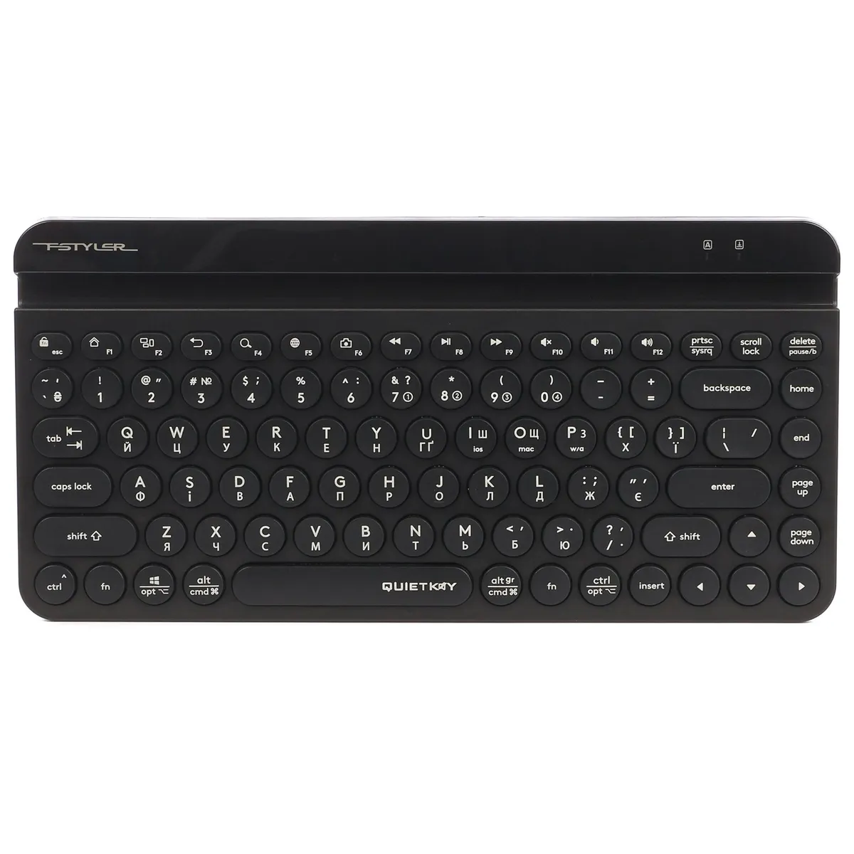 Клавіатура бездротова A4Tech FBK30 Black - зображення 1