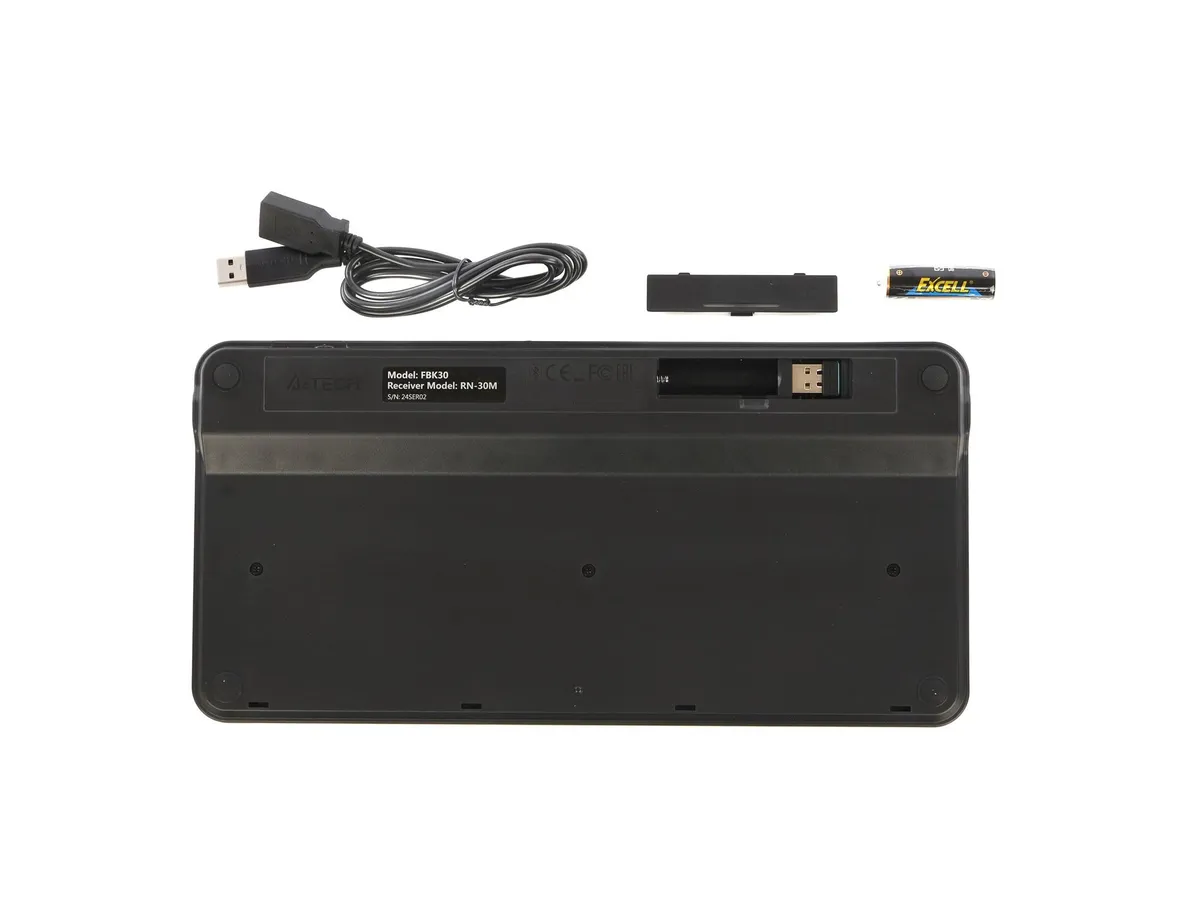 Клавіатура бездротова A4Tech FBK30 Black - мініатюра 6