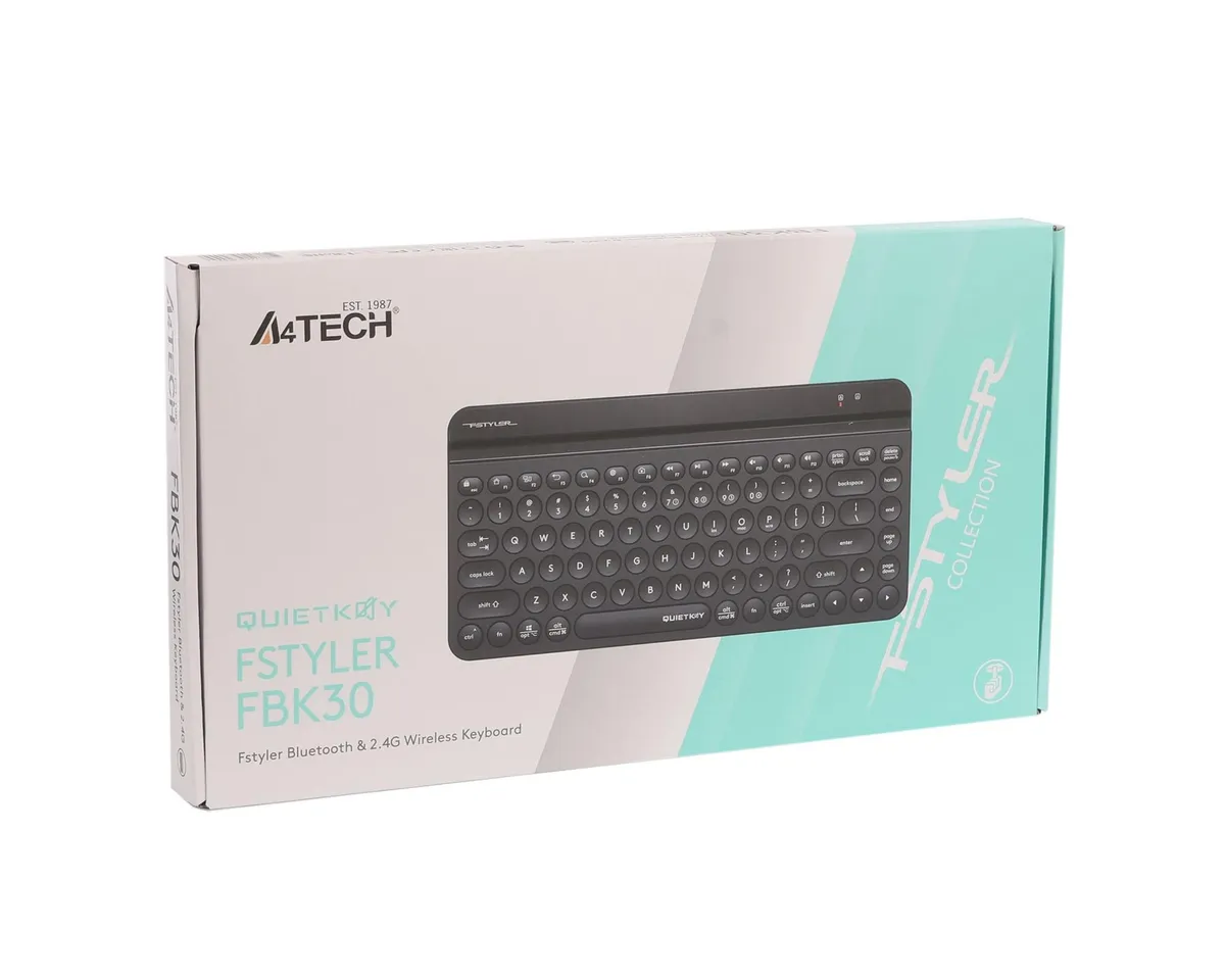 Клавіатура бездротова A4Tech FBK30 Black - мініатюра 7