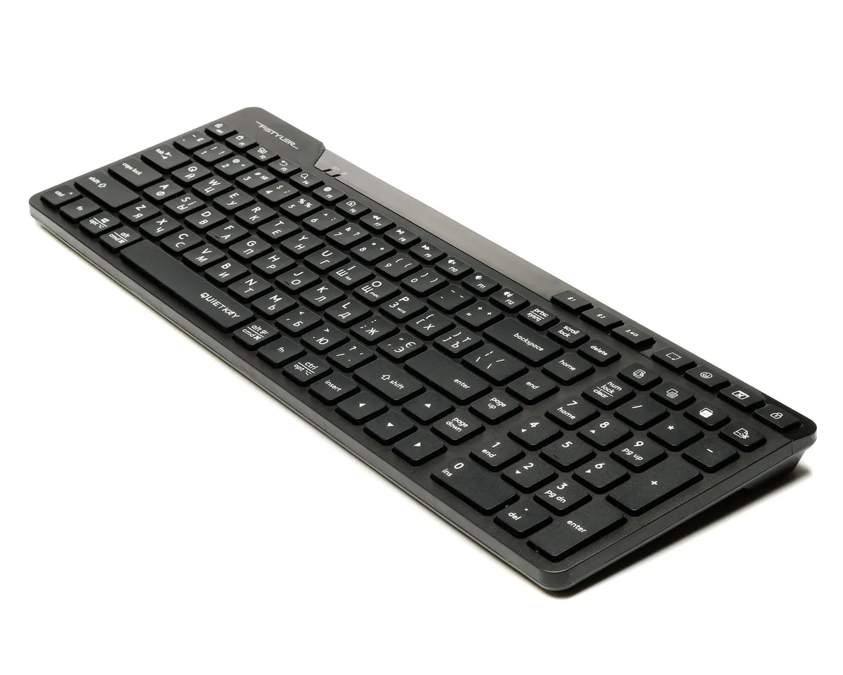 Клавіатура бездротова A4Tech FBK27C AS Black - мініатюра 3