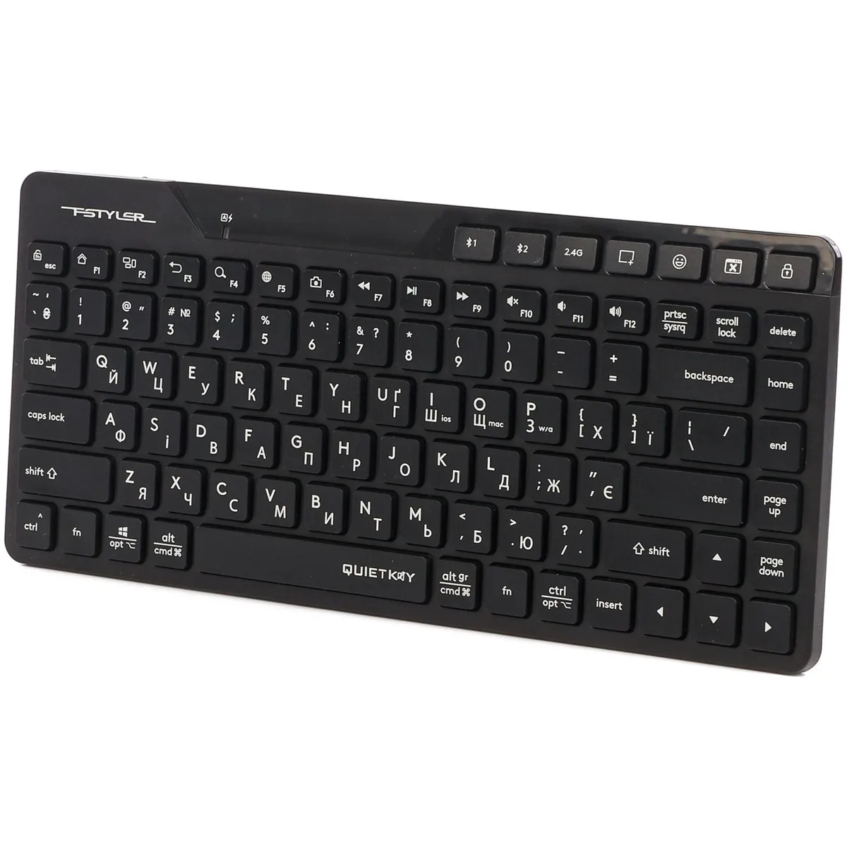 Клавіатура бездротова A4Tech FBK26C AS Black - мініатюра 3