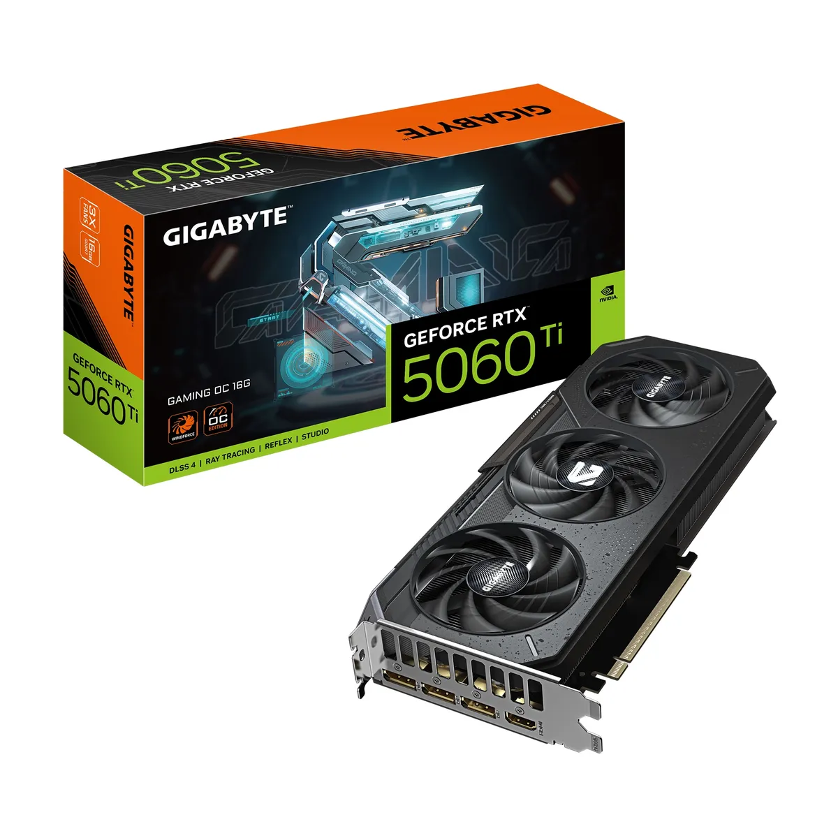 Відеокарта GF RTX 5060 Ti 16GB GDDR7 Gaming OC Gigabyte (GV-N506TGAMING OC-16GD) - зображення 1