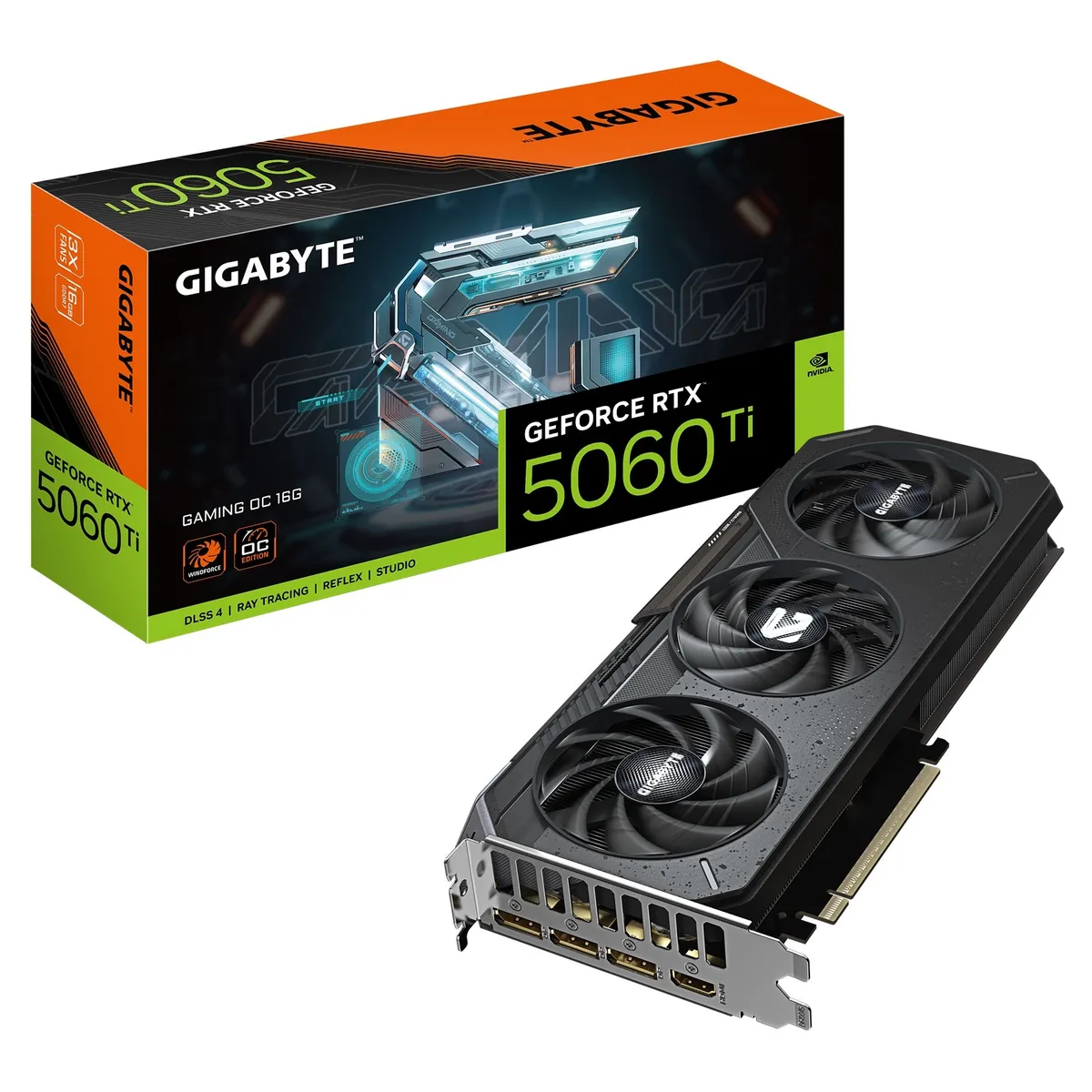 Відеокарта GF RTX 5060 Ti 16GB GDDR7 Gaming OC Gigabyte (GV-N506TGAMING OC-16GD) - мініатюра 10