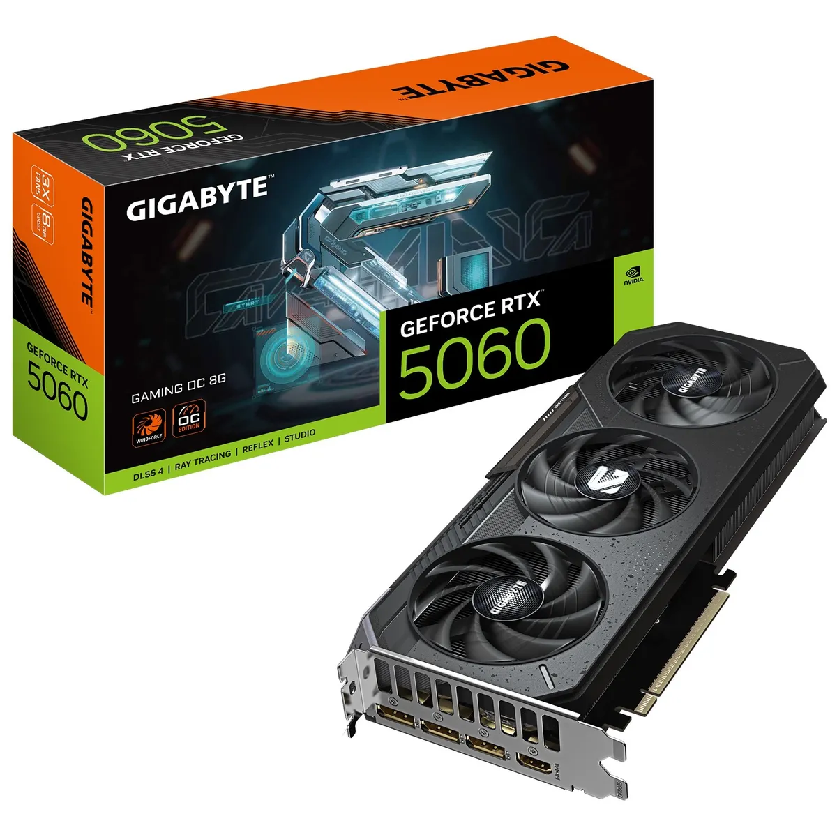 Відеокарта GF RTX 5060 8GB GDDR7 Gaming OC Gigabyte (GV-N5060GAMING OC-8GD) - мініатюра 11