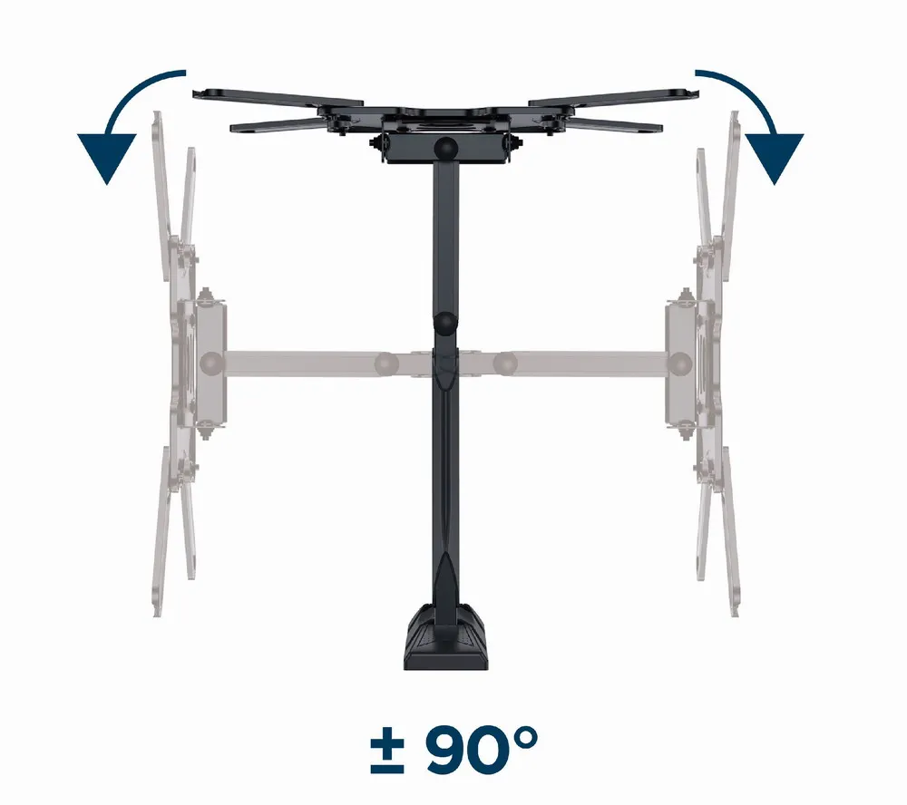 Кронштейн Gembird WM-55ST-01 (VESA400х400) - мініатюра 3