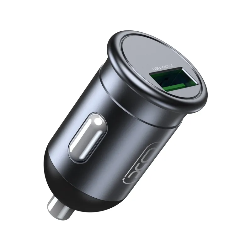 Автомобільний зарядний пристрій XO CC46 (USB, 3A) Gray (6920680827343) - зображення 1