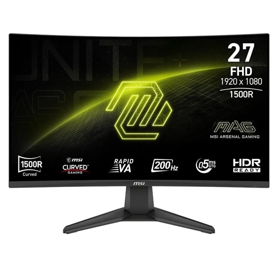 Монітор MSI 27" MAG 276CF E20 VA Black Curved 200Hz - зображення 1