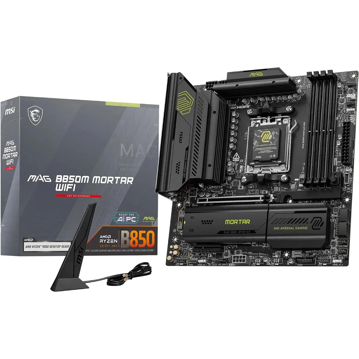 Материнська плата MSI MAG B850M Mortar WiFi Socket AM5 - мініатюра 6